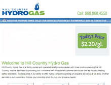 Tablet Screenshot of hillcountryhydrogas.com